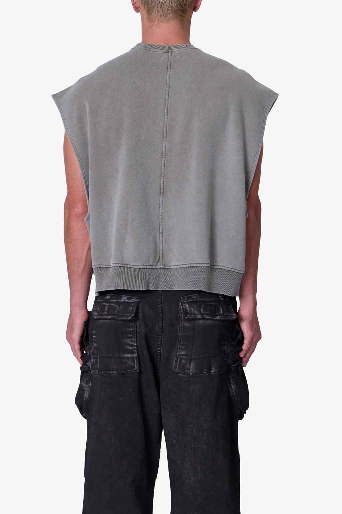 Sleeveless Rag Shirt - Washed Olive Product Image