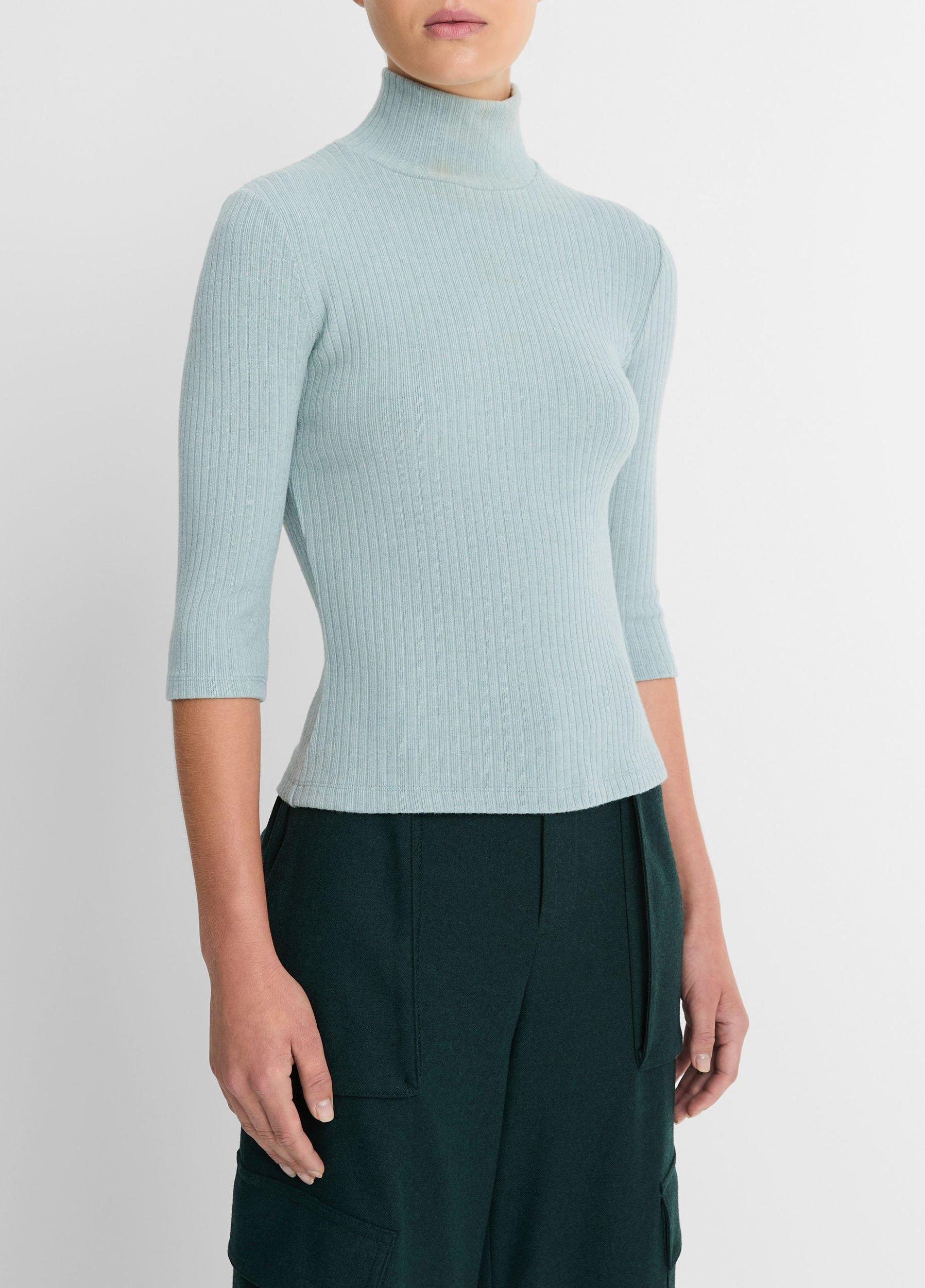 Ribbed Turtleneck Top Product Image