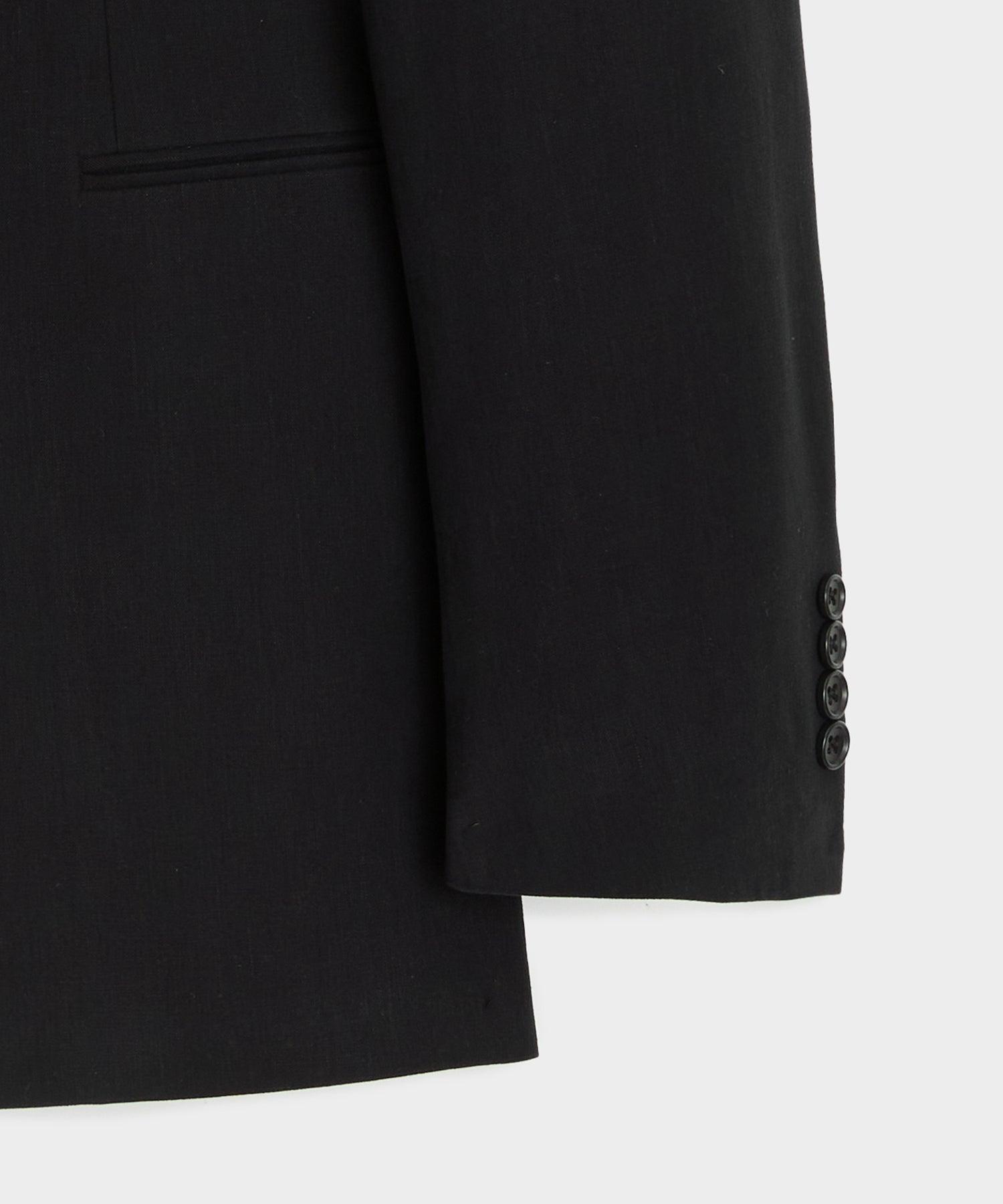 Italian Sueded Linen Shawl Tuxedo Jacket Product Image