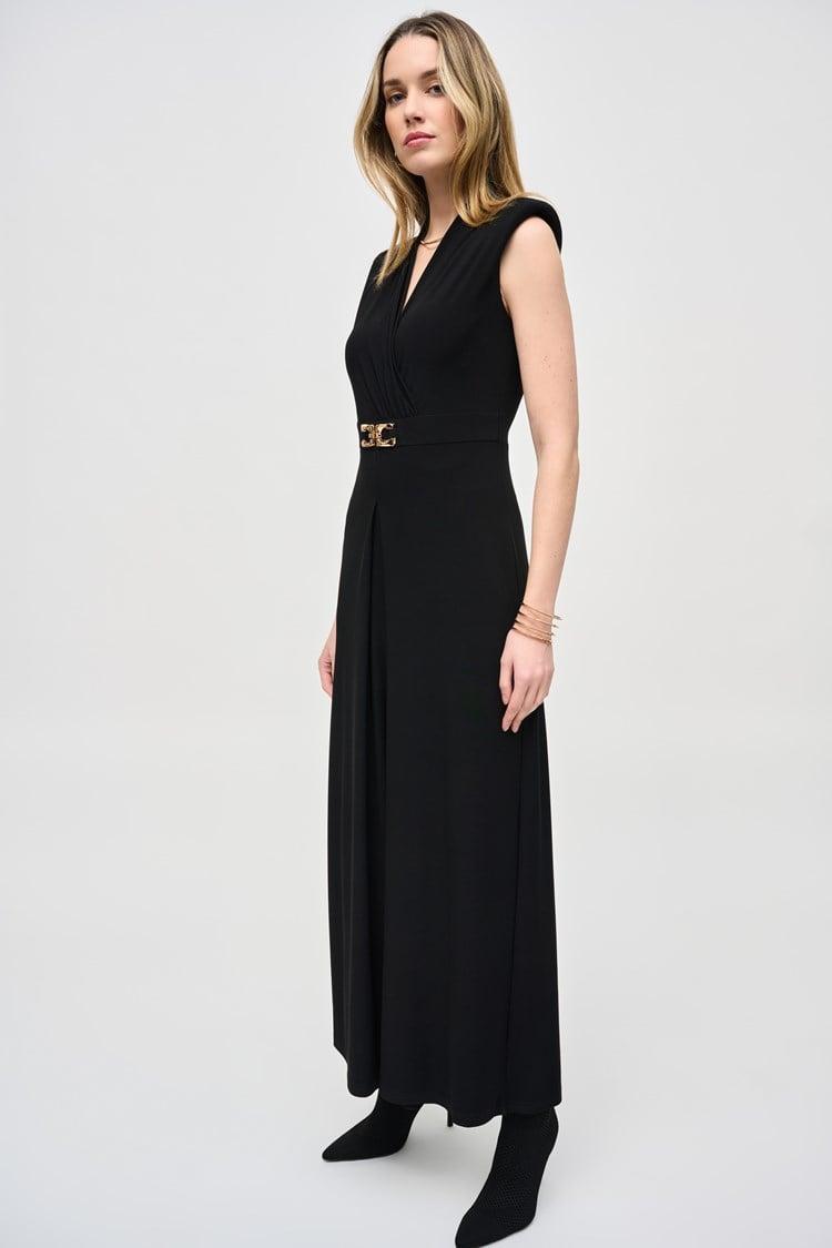 Silky Knit Sleeveless Wide-Leg Jumpsuit Product Image