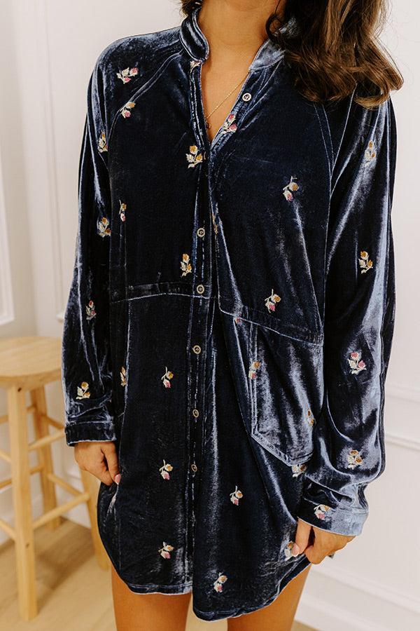 Countryside Chic Embroidered Button Up Top Product Image