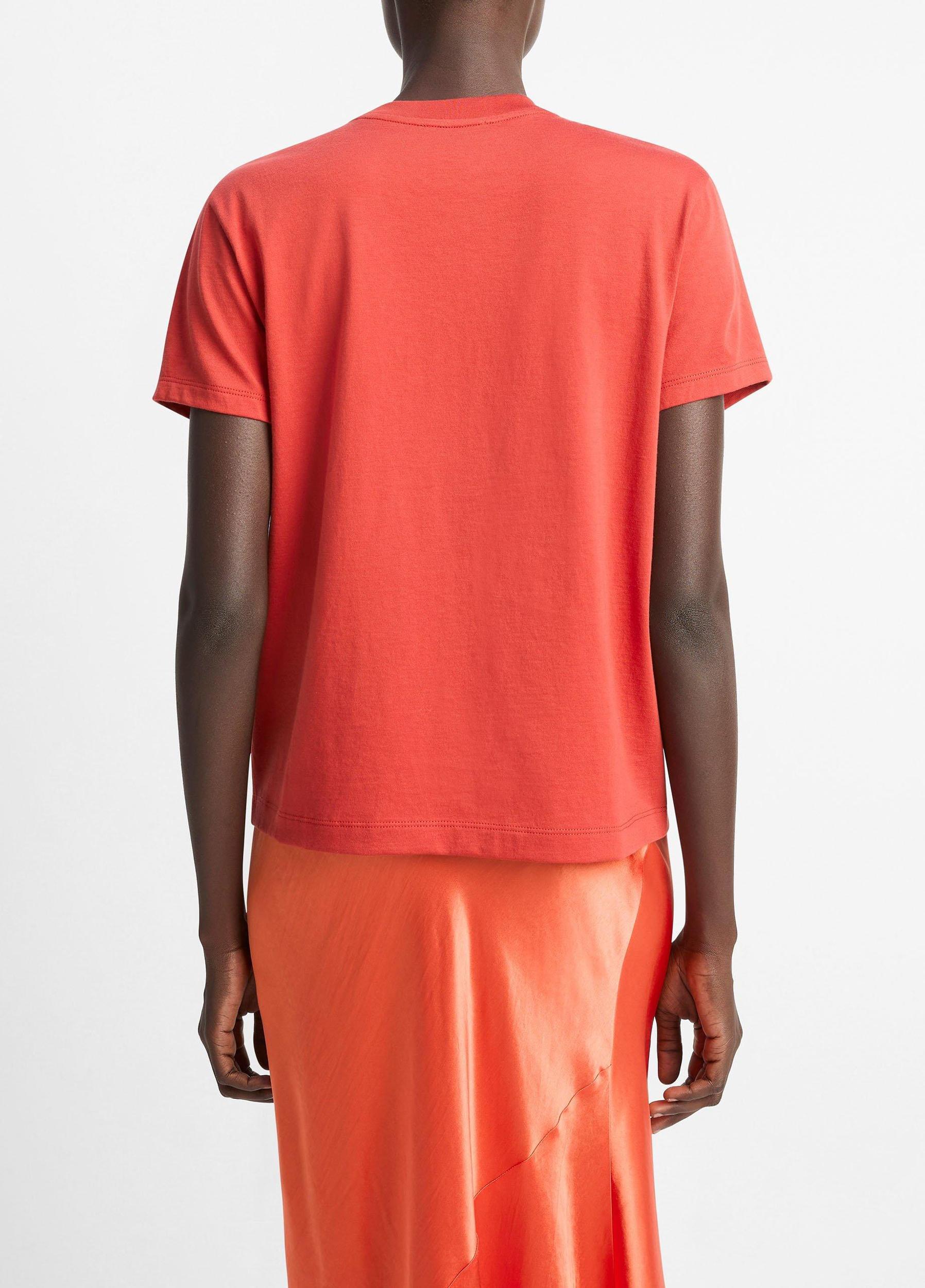 Pima Cotton Crew Neck T-Shirt Product Image