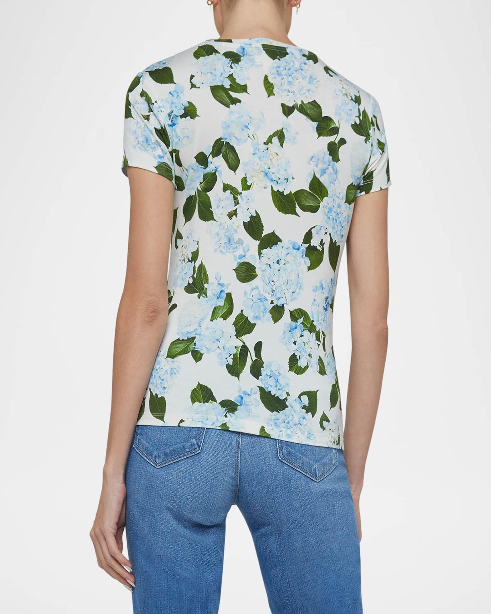 Ressi Short-Sleeve Hydrangea Tee Product Image