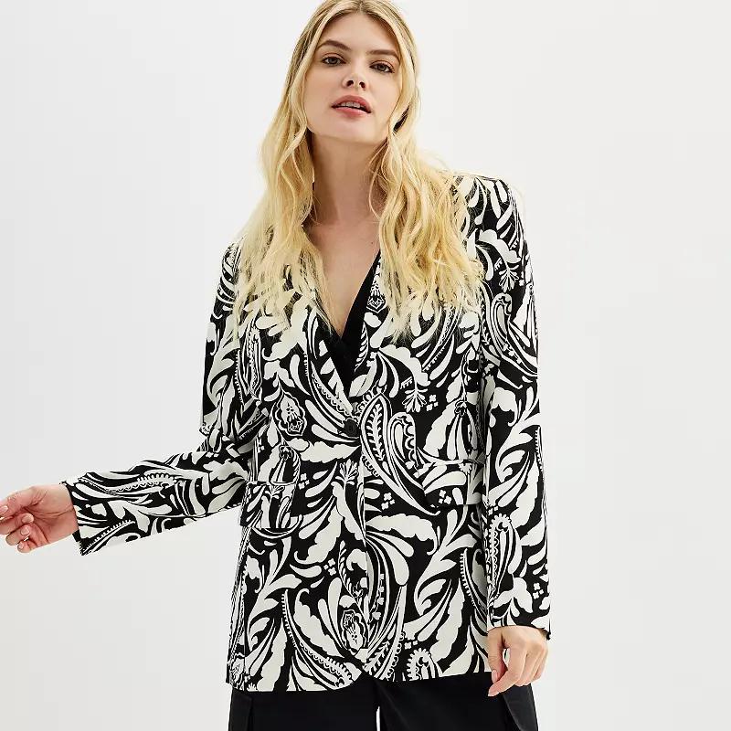 Womens INTEMPO Long Boyfriend Blazer Product Image