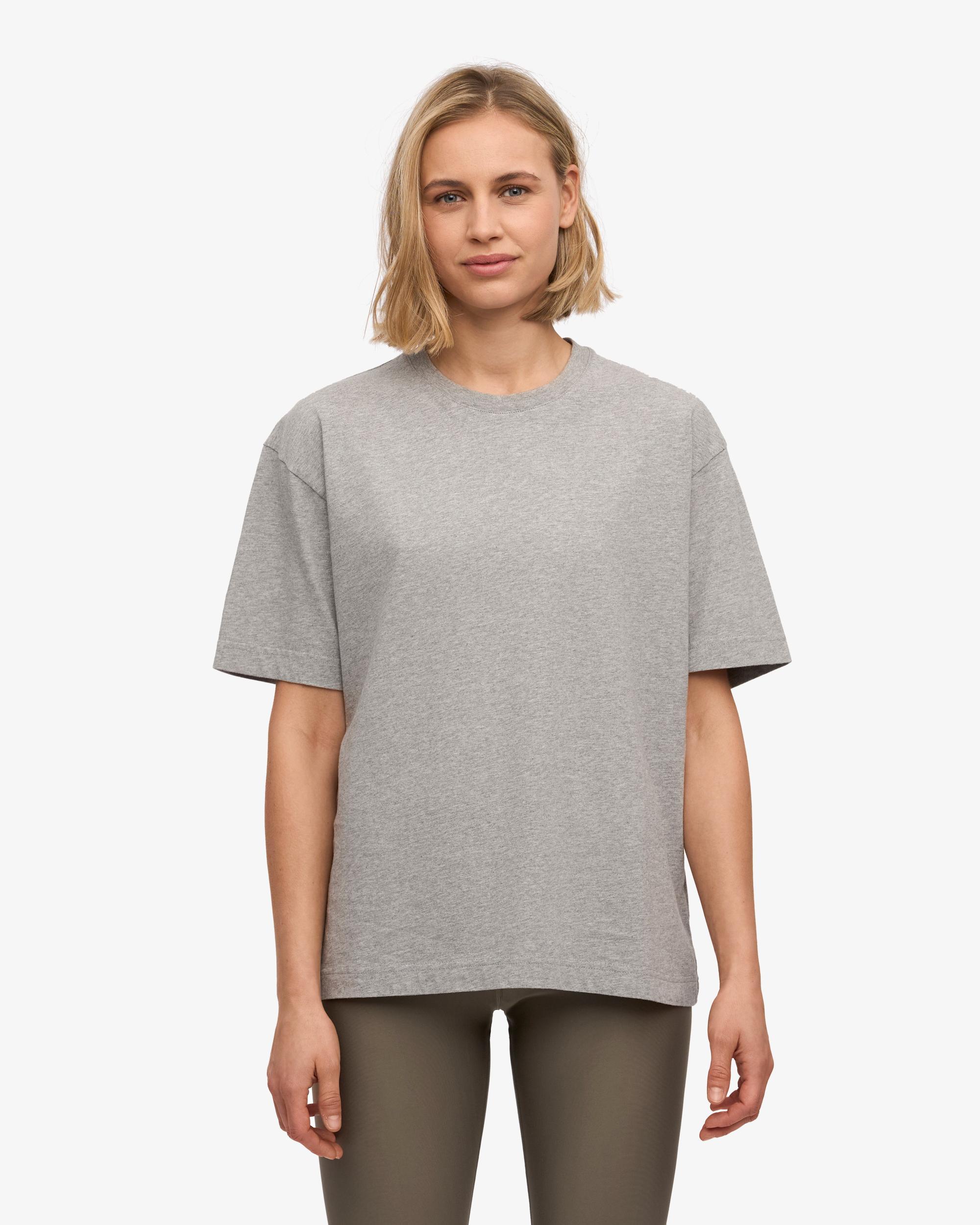Oversized Organic T-Shirt - Heather Grey Product Image