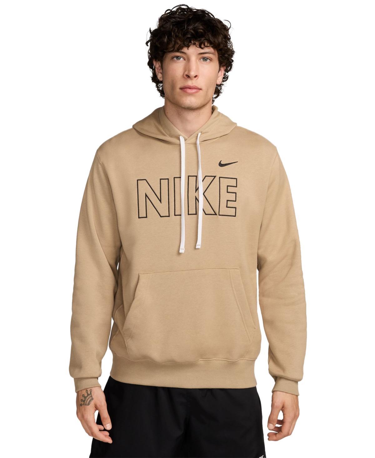 Big & Tall Nike Sportswear Club Fleece Brand Outline Pullover Hoodie, Mens Blue Product Image