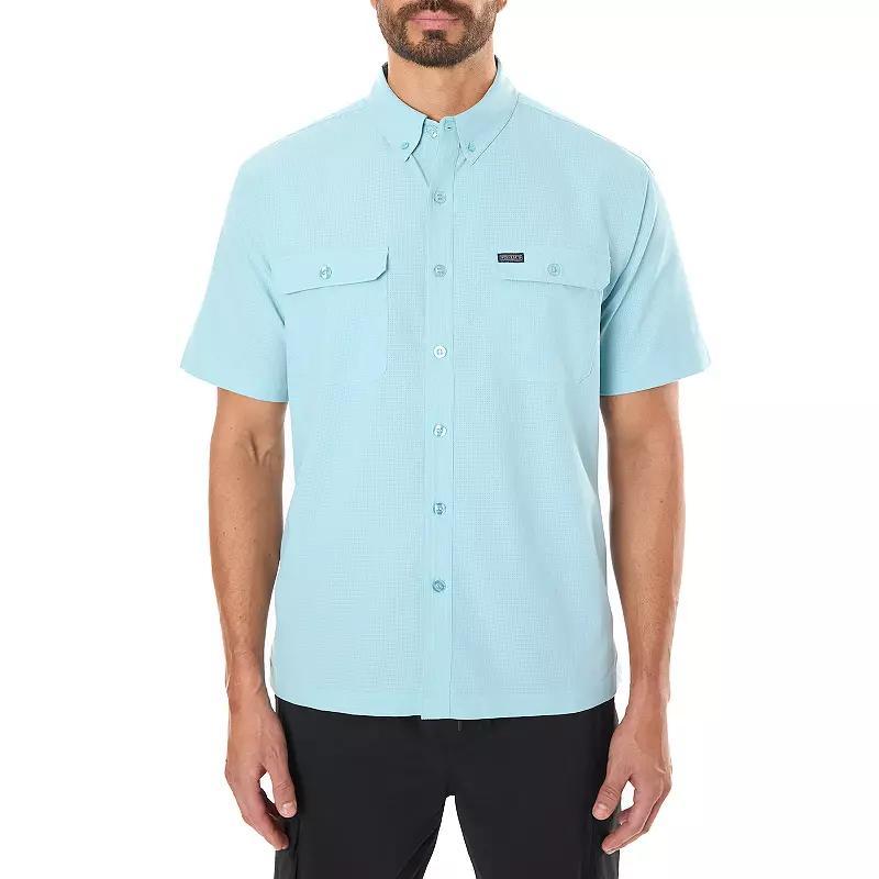 Big & Tall Smiths Workwear Short Sleeve Quick Dry Performance Shirt, Mens Light Green Product Image