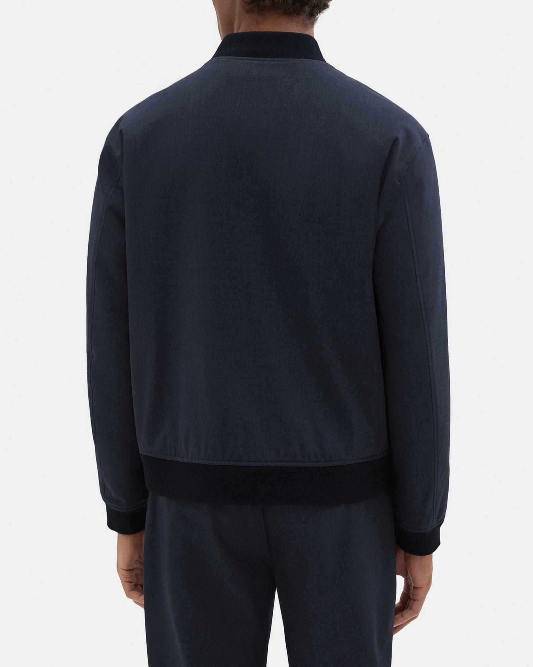 Tailored Bomber Jacket in Stretch Wool Product Image