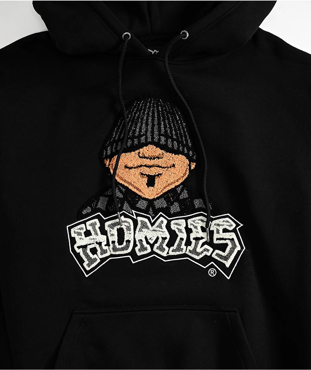 DGA Homies Eightball Big Head Black Hoodie Product Image