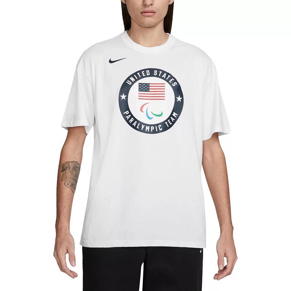 Men's Nike White Team USA 2024 Summer Paralympics Media Day Look Essentials T-Shirt,  Product Image