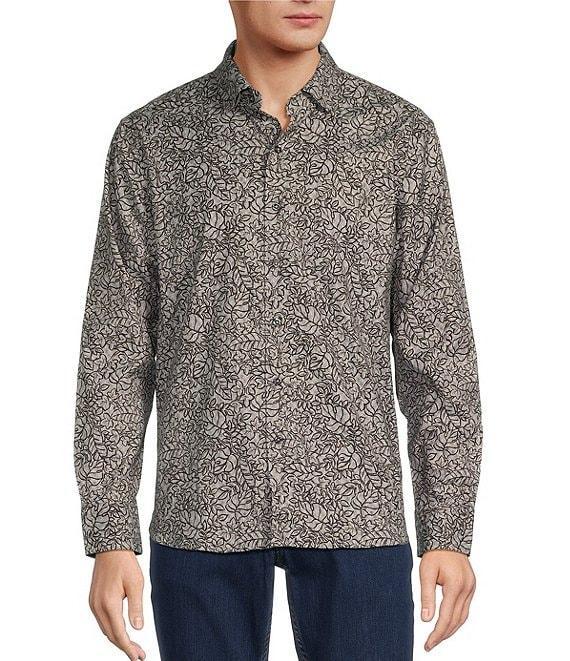 Tommy Bahama Lazlo Seaside Soiree Long Sleeve Silk-Blend Shirt Product Image