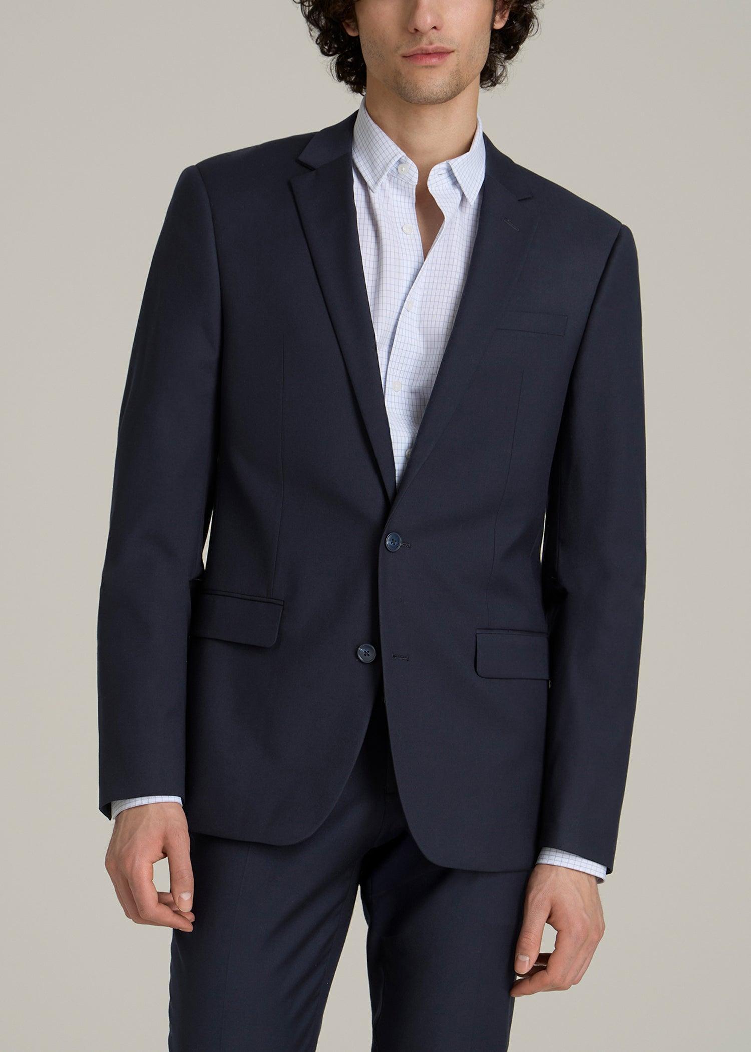 Suit Jacket for Tall Men in True Navy Male Product Image