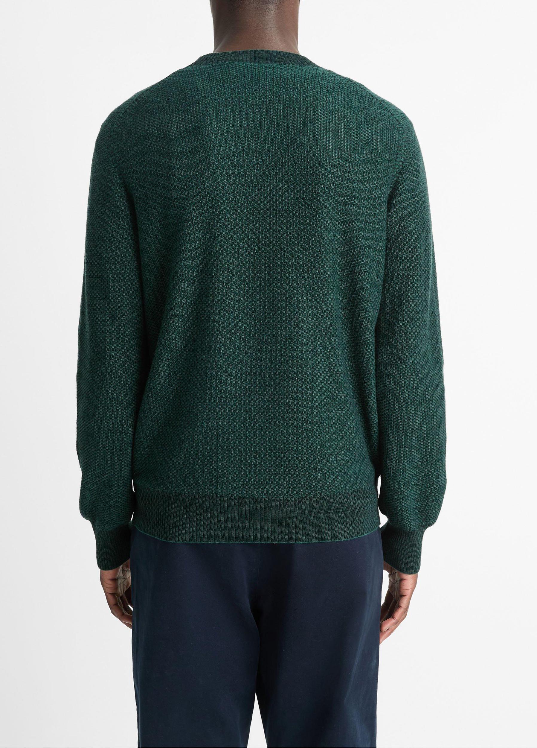 Geo-Jacquard Wool-Blend Crew Neck Sweater Product Image