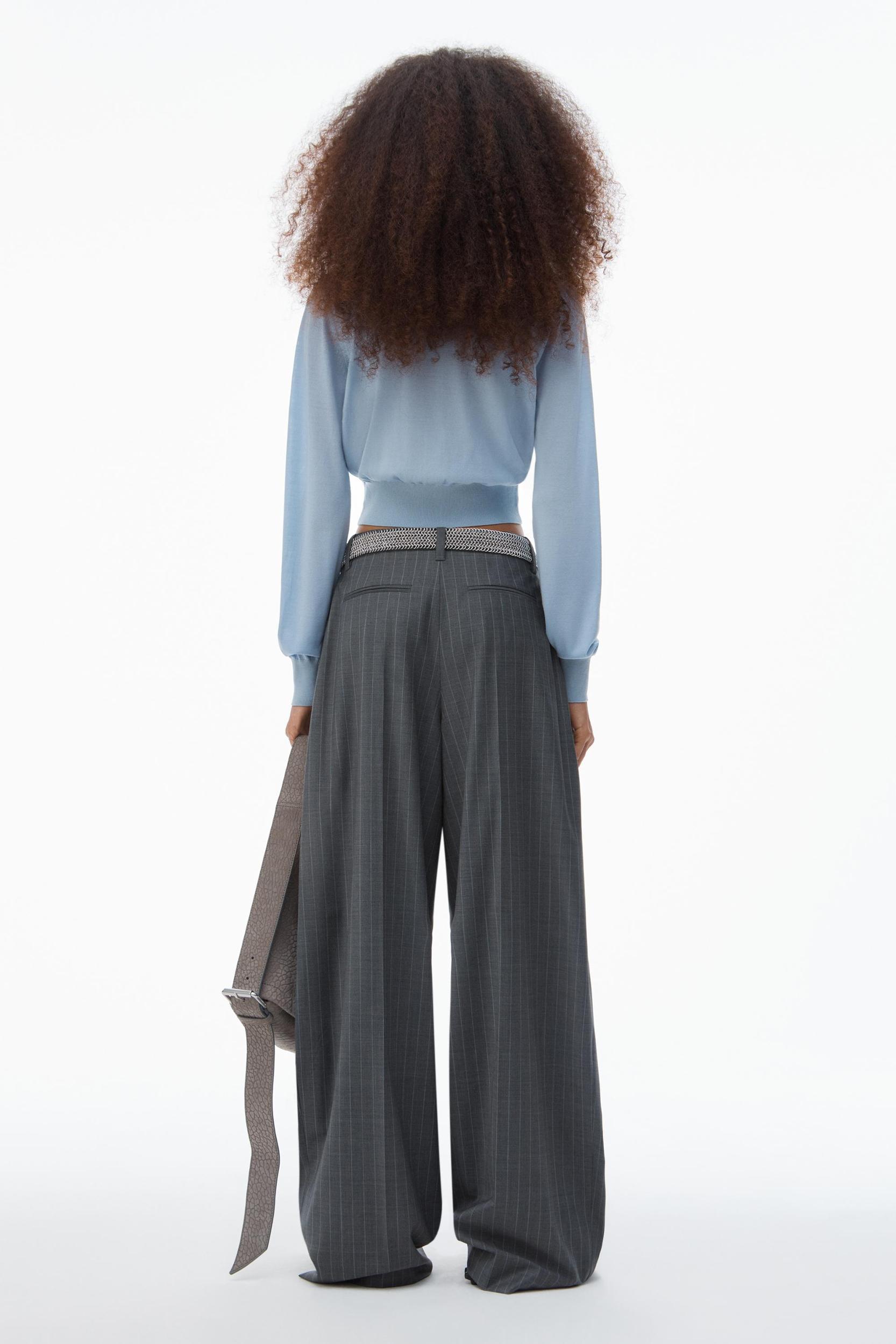 High-frequency Stacked Logo Cardigan In Merino Wool Product Image