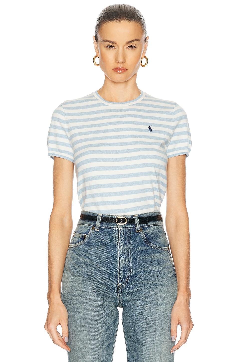 Short Sleeve Crew Neck Sweater Product Image