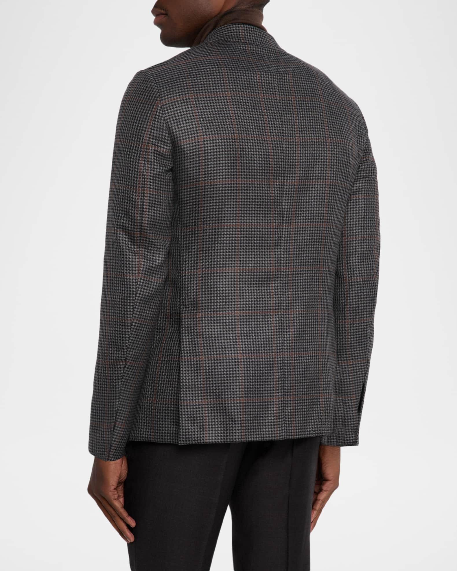 Men's Cashmere and Silk Houndstooth Check Sport Coat Product Image