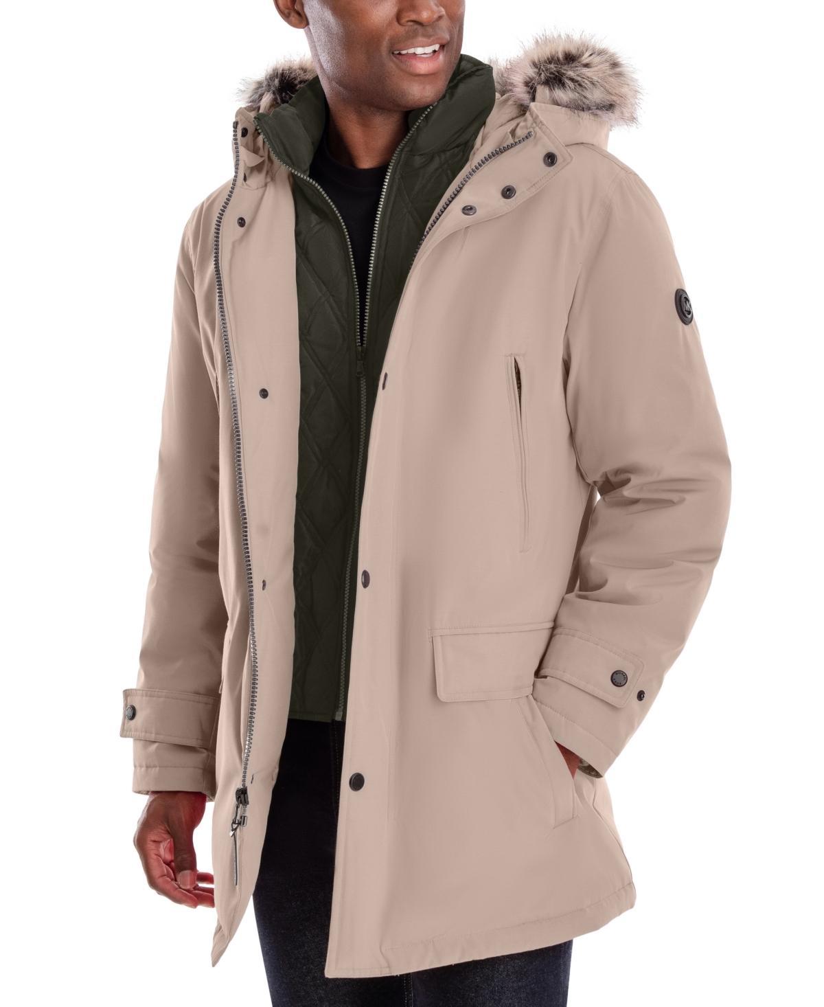 Michael Kors Mens Hooded Bib Snorkel Parka, Created for Macys Product Image