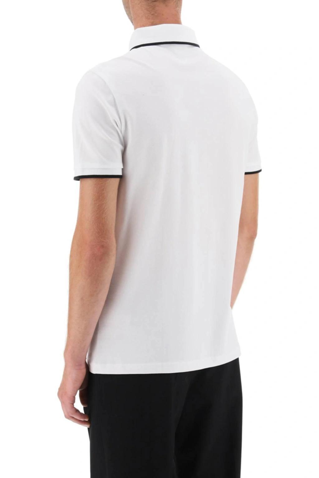 HUGO BOSS Passertip Short Sleeve Polo Shirt White In White 100 Product Image