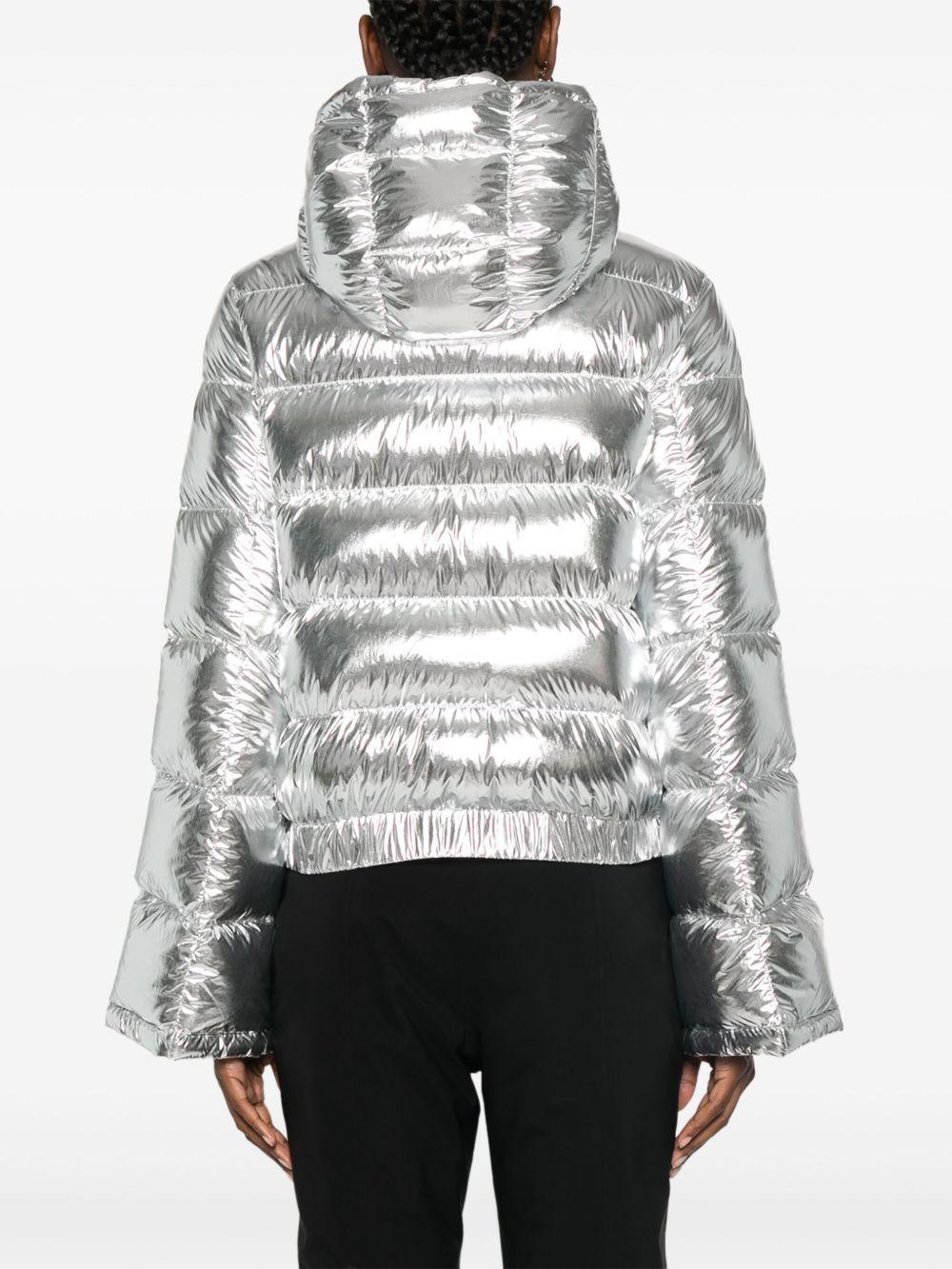 metallic flare jacket Product Image