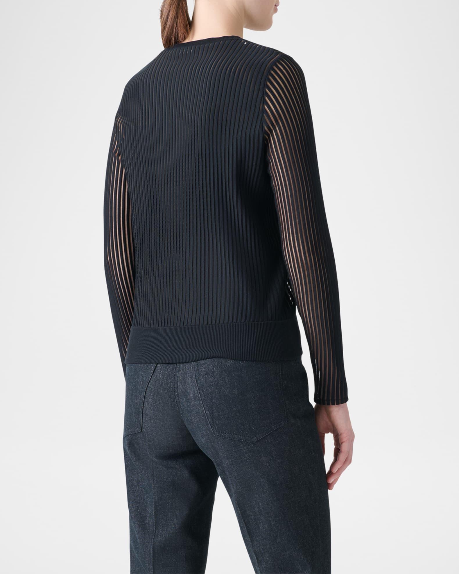 Striped Sheer Cardigan  Product Image