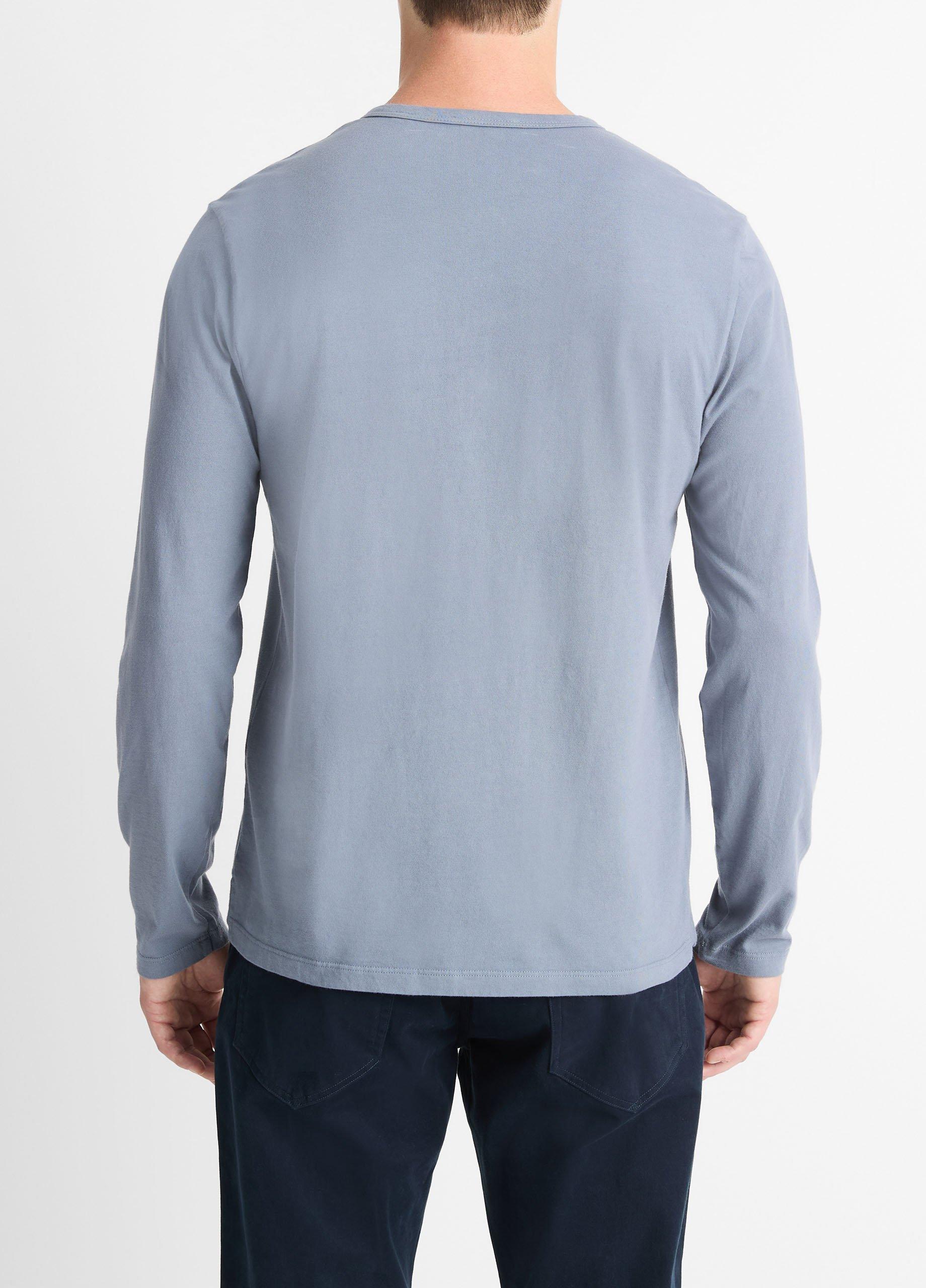 Garment Dye Cotton Long-Sleeve Henley Product Image