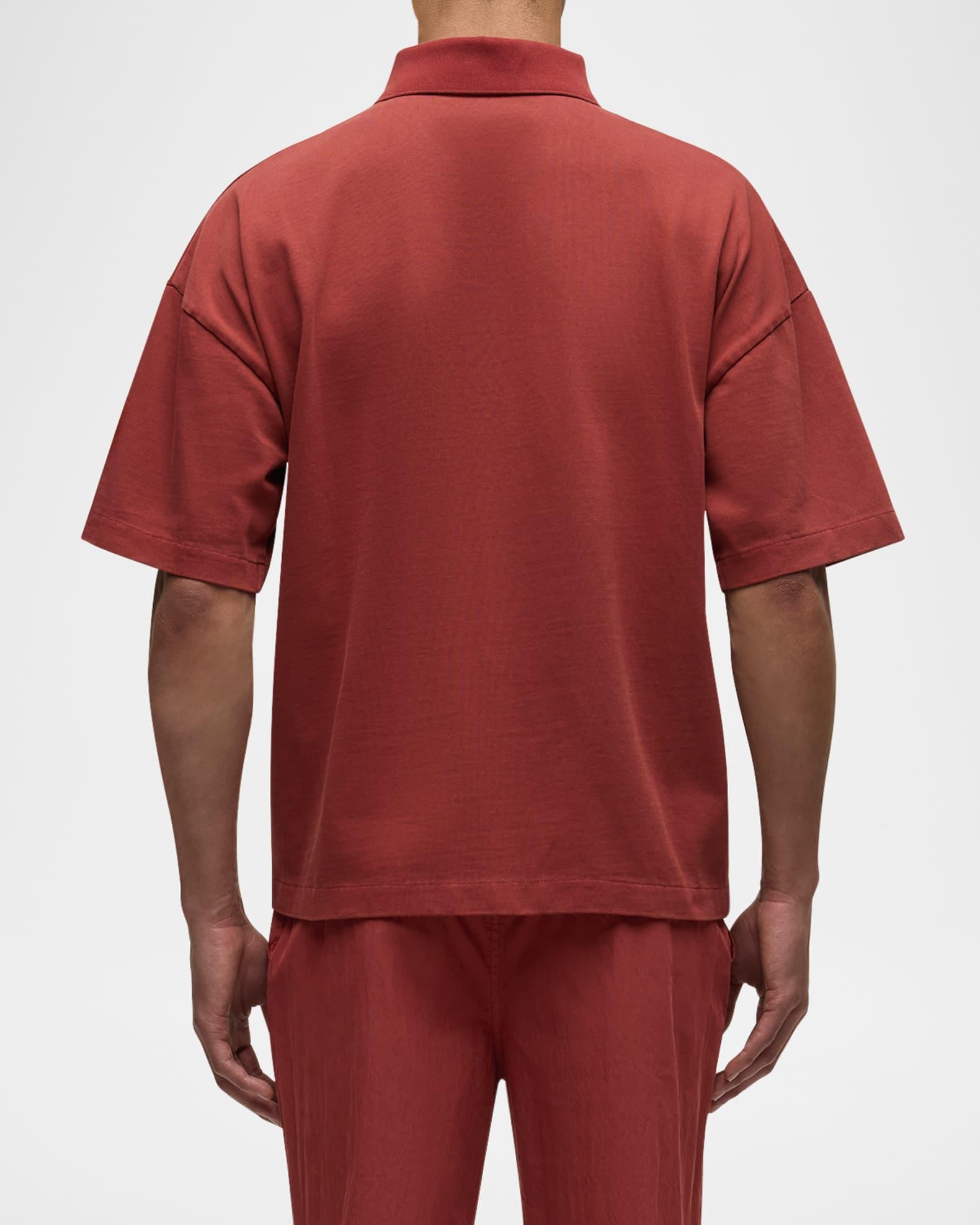 Men's Heavyweight Cotton Polo Shirt Product Image