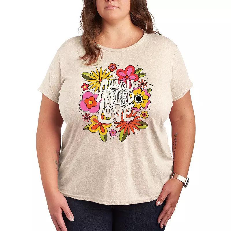 Plus Size The Beatles All You Need Is Love Graphic Tee, Womens Product Image