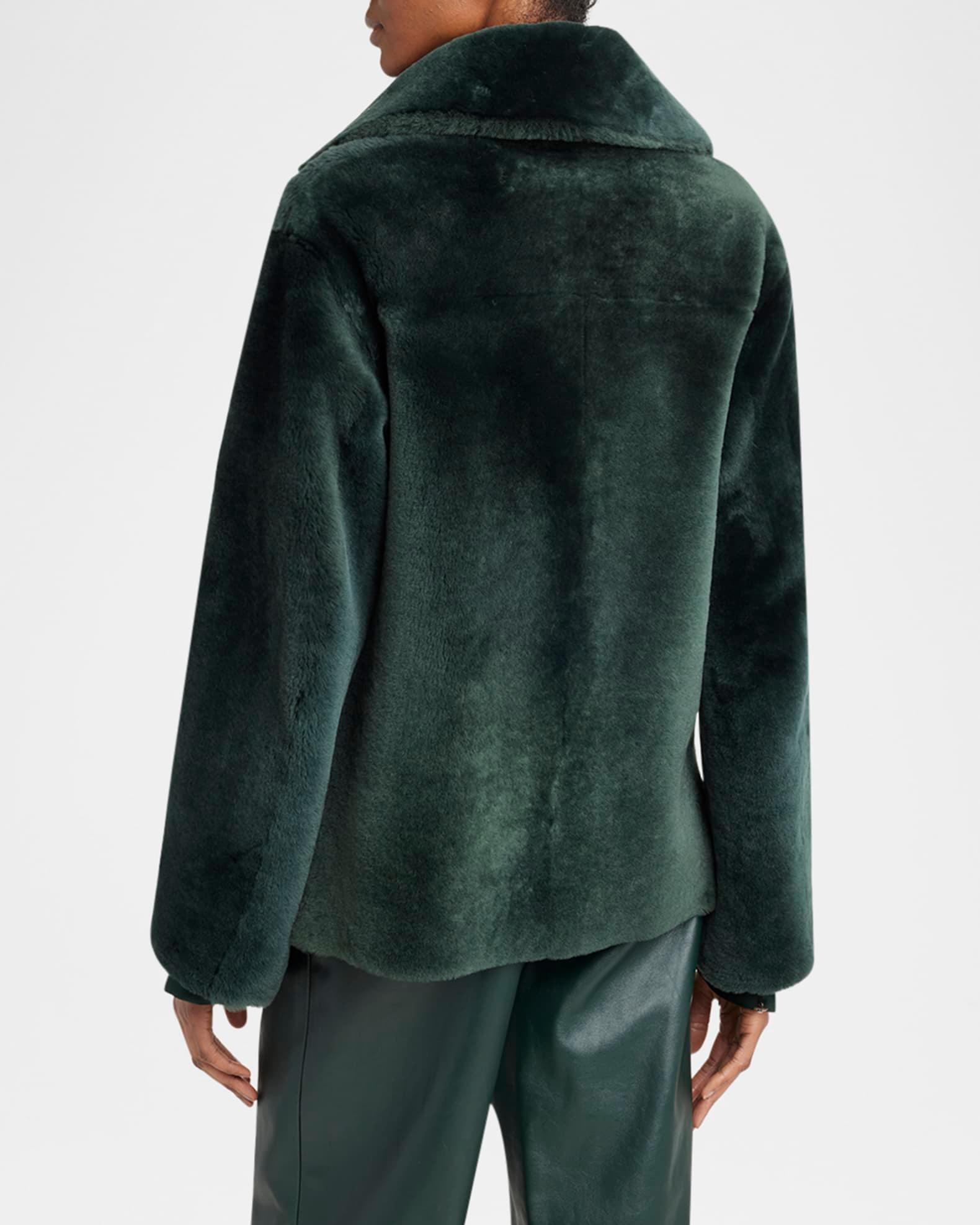 Double-Breasted Sheep Shearling Coat Product Image