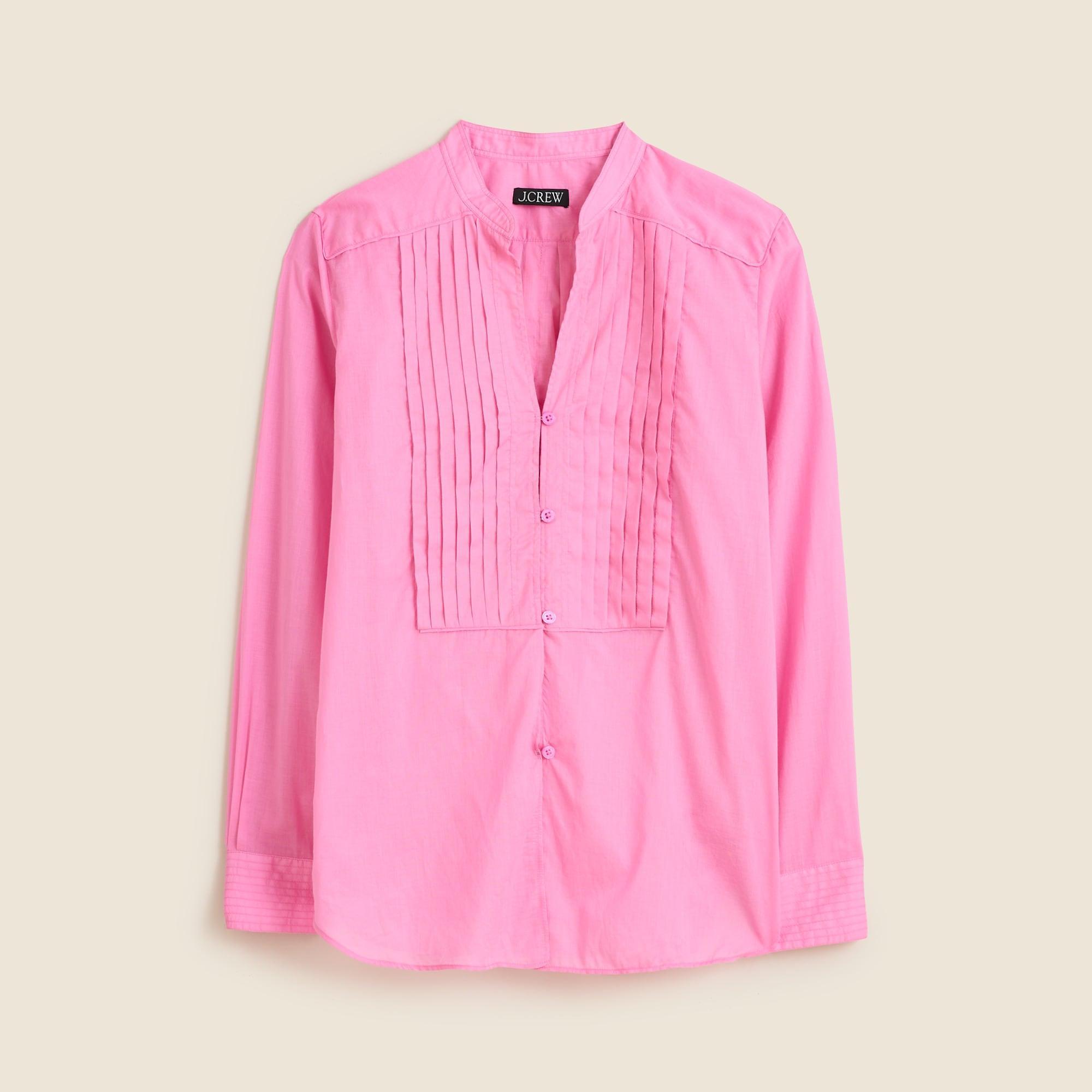 Pintuck top in cotton voile Product Image