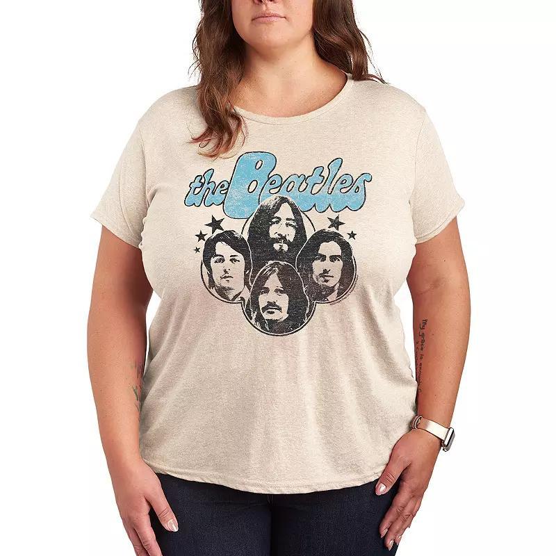 Plus Size The Beatles Vintage Stars Graphic Tee, Womens Product Image