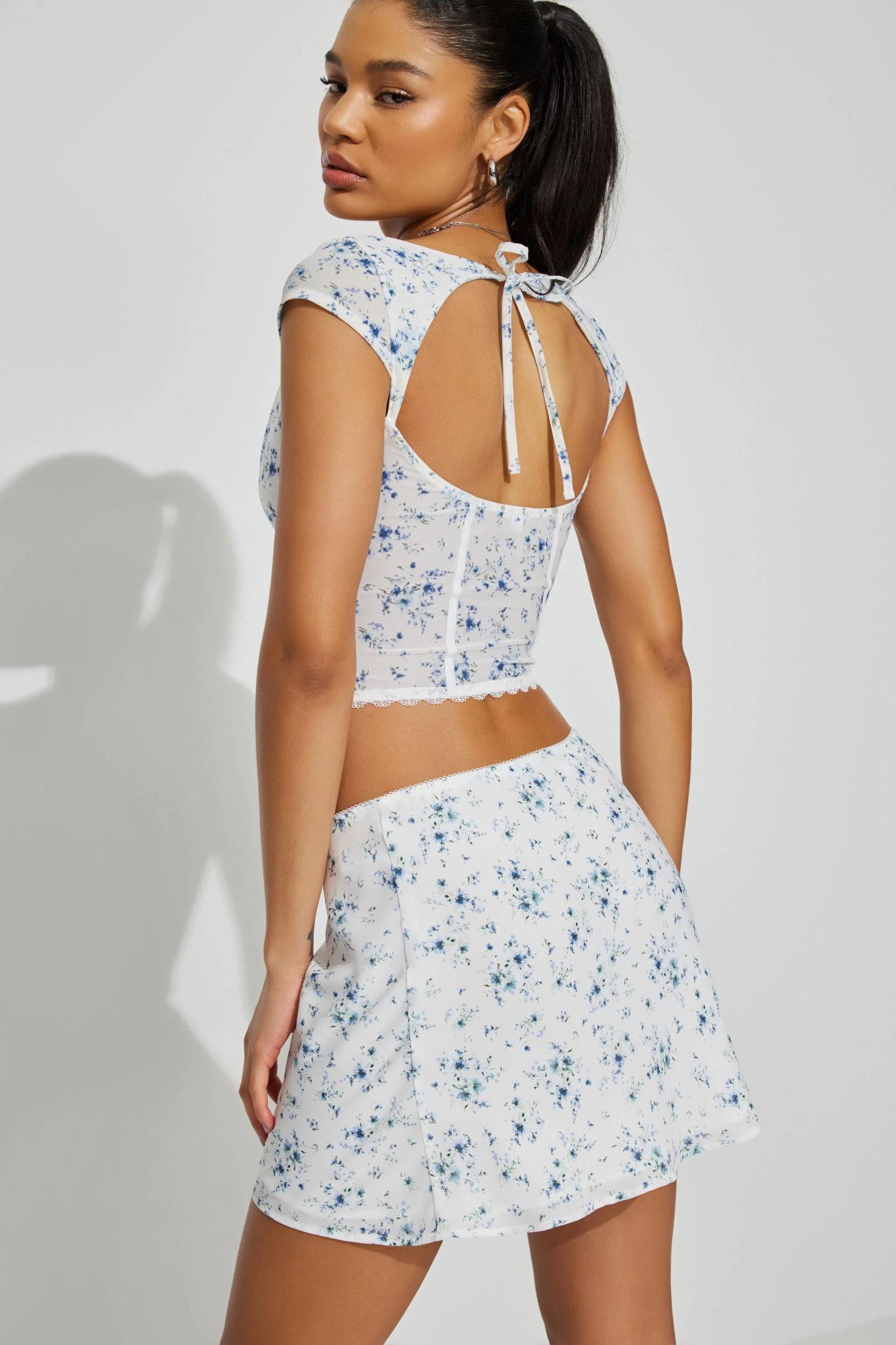 Side Tie Cheeky Bikini Bottom Product Image