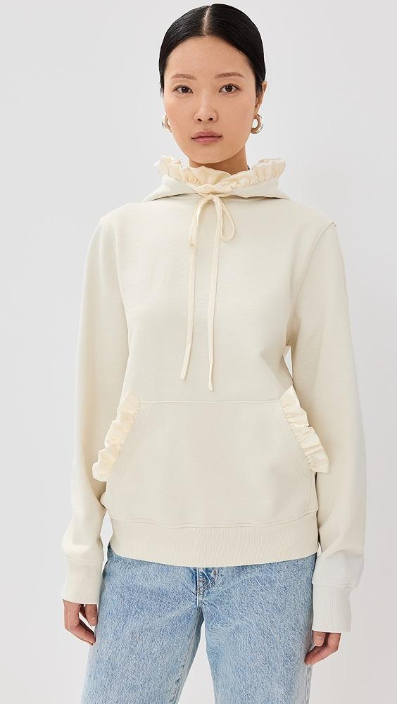 Tanner Fletcher Kit Ruffle Trim Hoodie | Shopbop Product Image