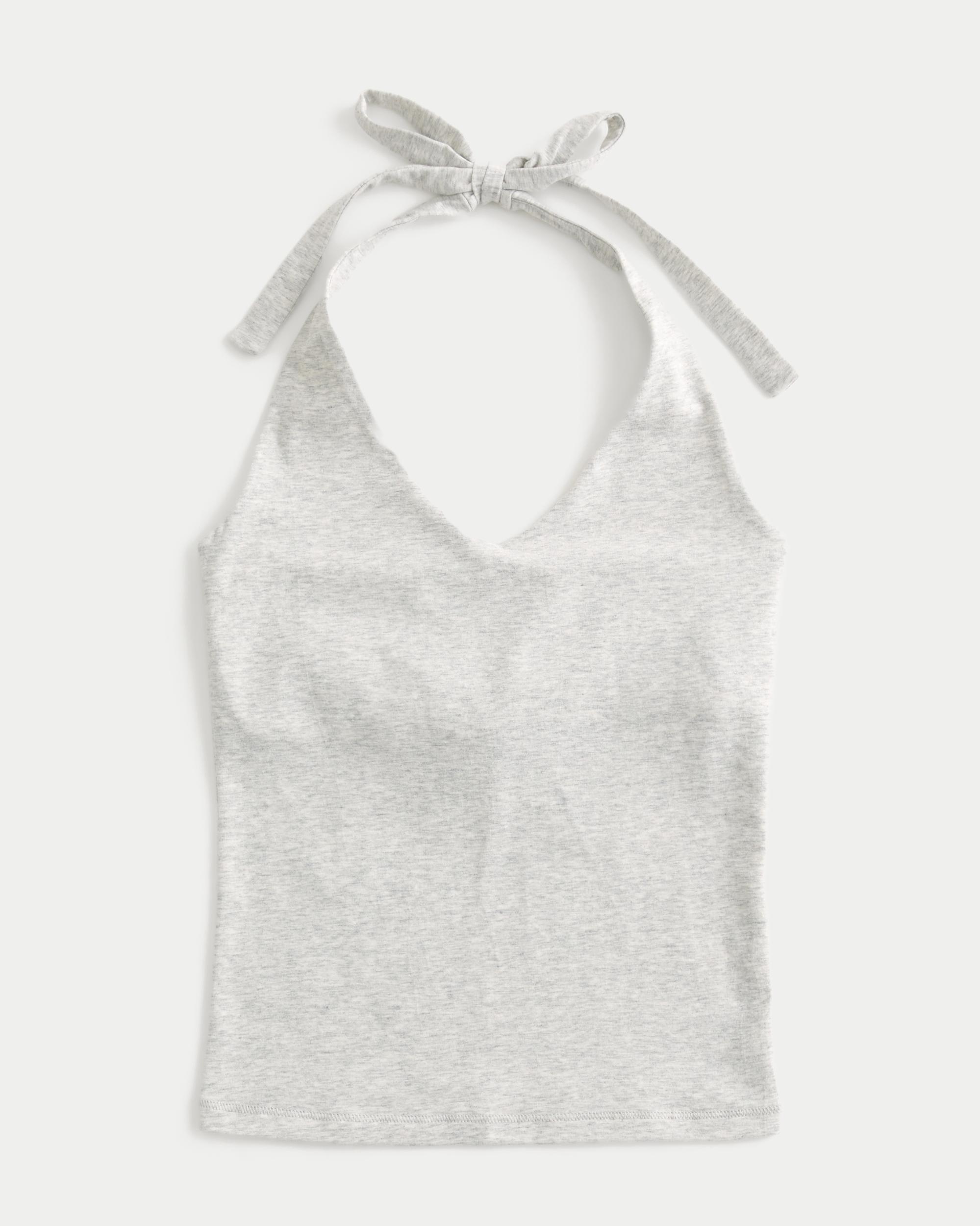V-Neck Halter Top Product Image
