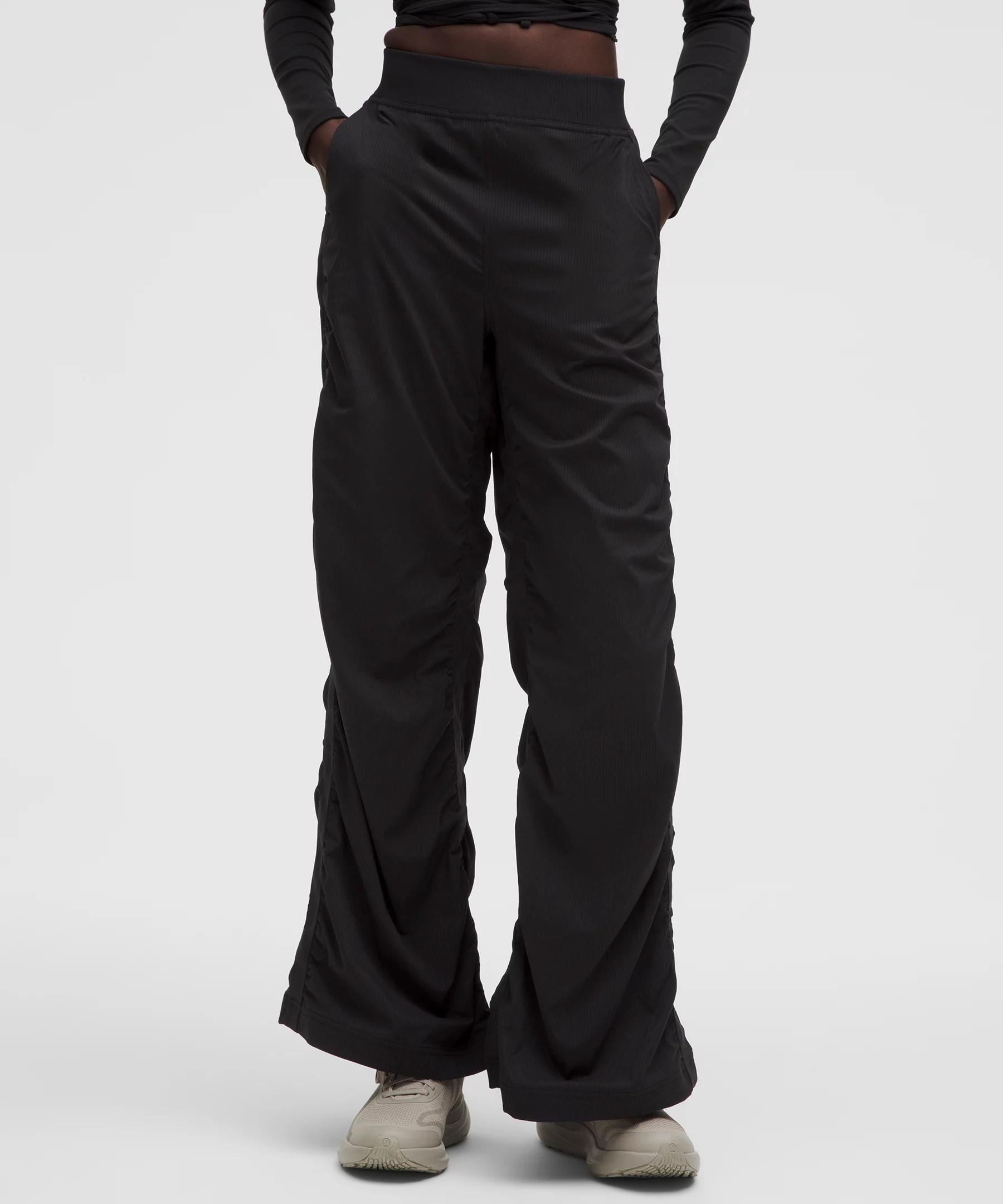 Ruched High-Rise Wide-Leg Pant Product Image