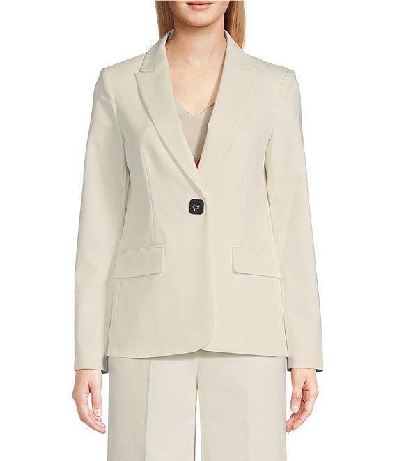 Calvin Klein Cotton Blend 1-Button Jacket Product Image