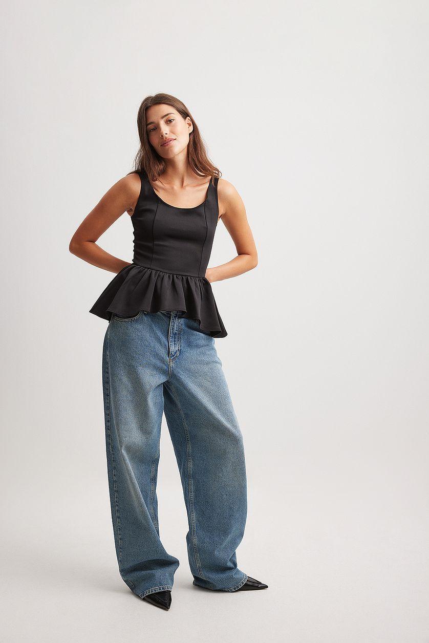 Peplum Jersey Top Product Image