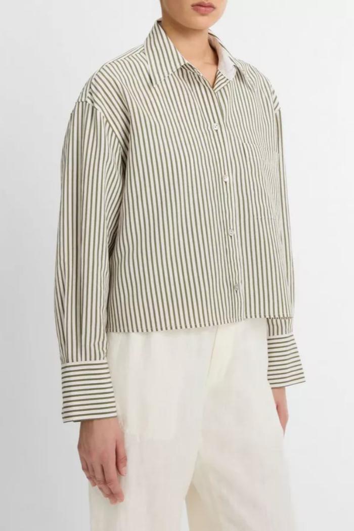 Till Stripe Button-Front Shirt Product Image
