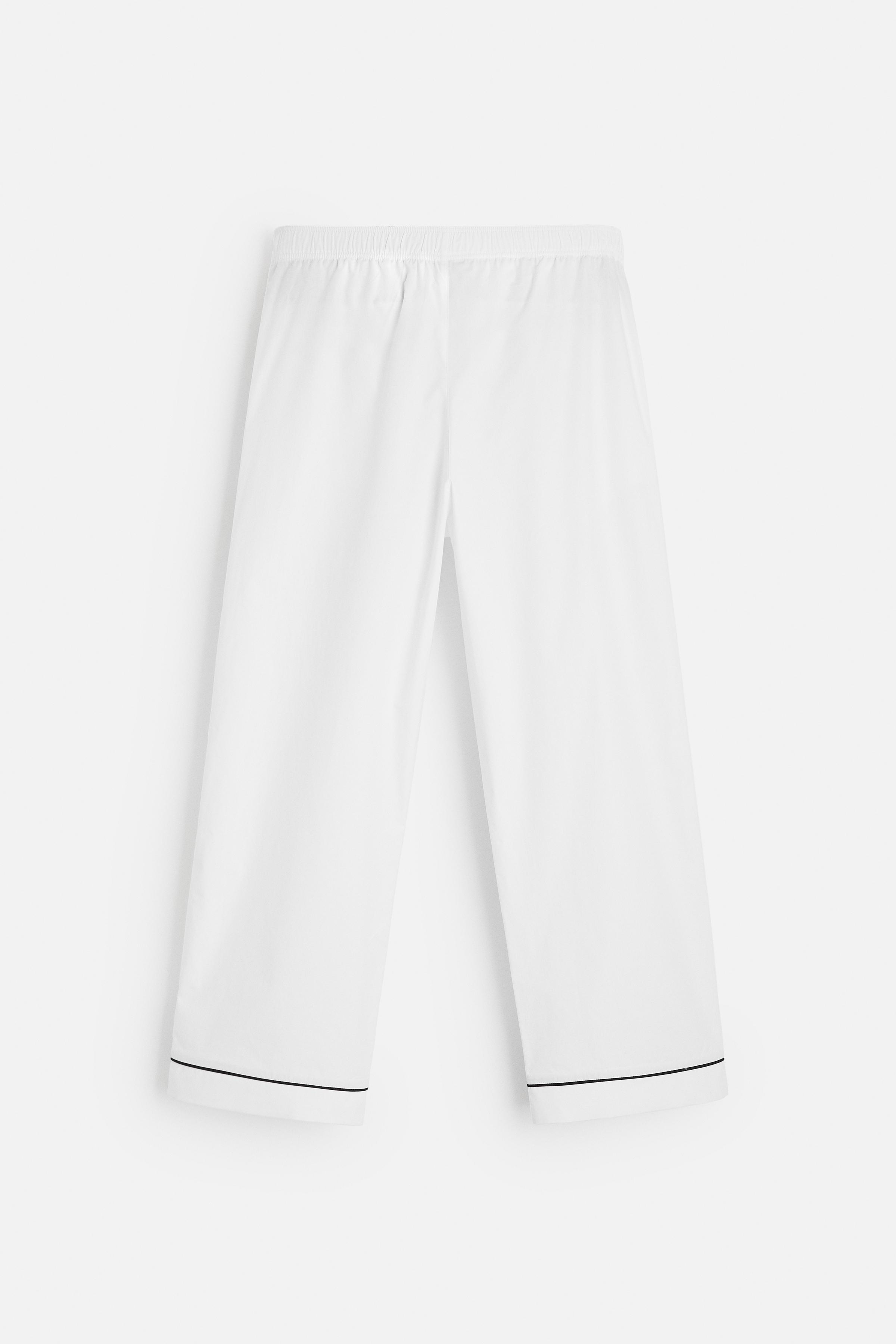 CONTRAST PAJAMA PANTS Product Image