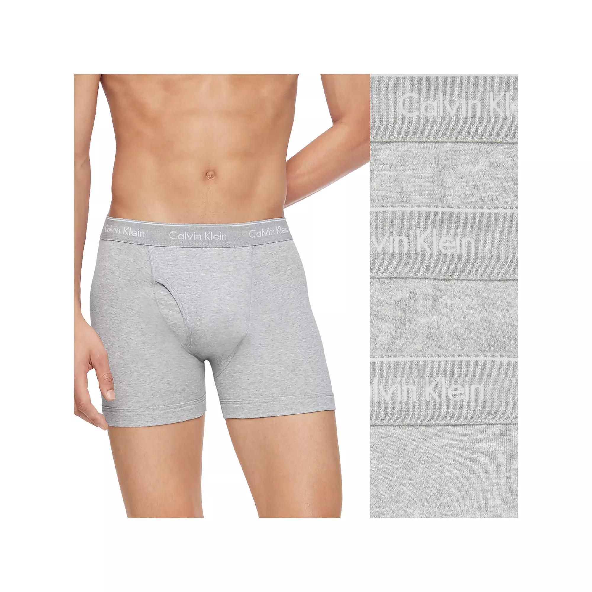 Men's Calvin Klein 3-Pack Cotton Classics Boxer Briefs, Size: XL, Grey Gray Product Image