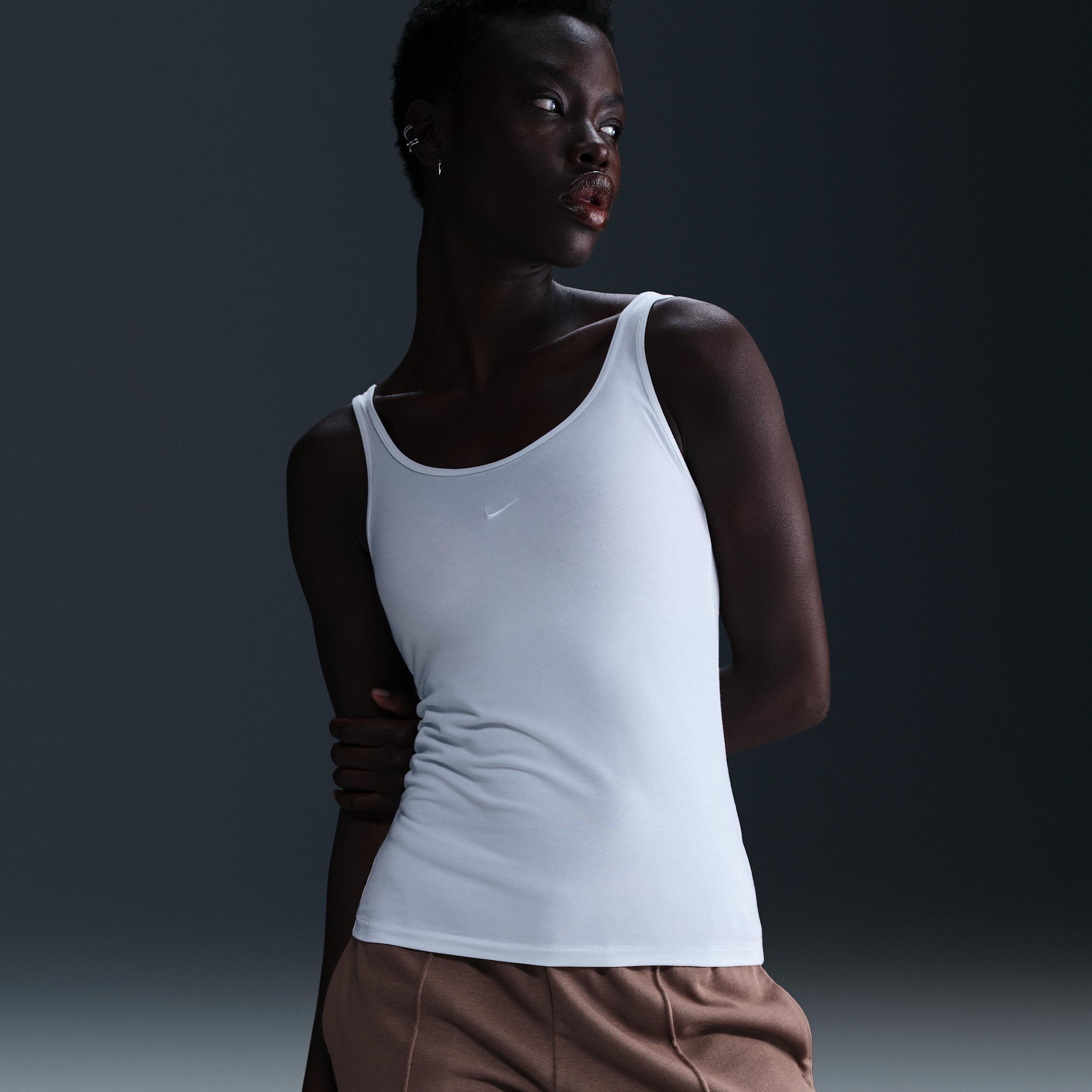 Womens Nike Sportswear Chill Knit Tank Top | FZ1457-423 Product Image