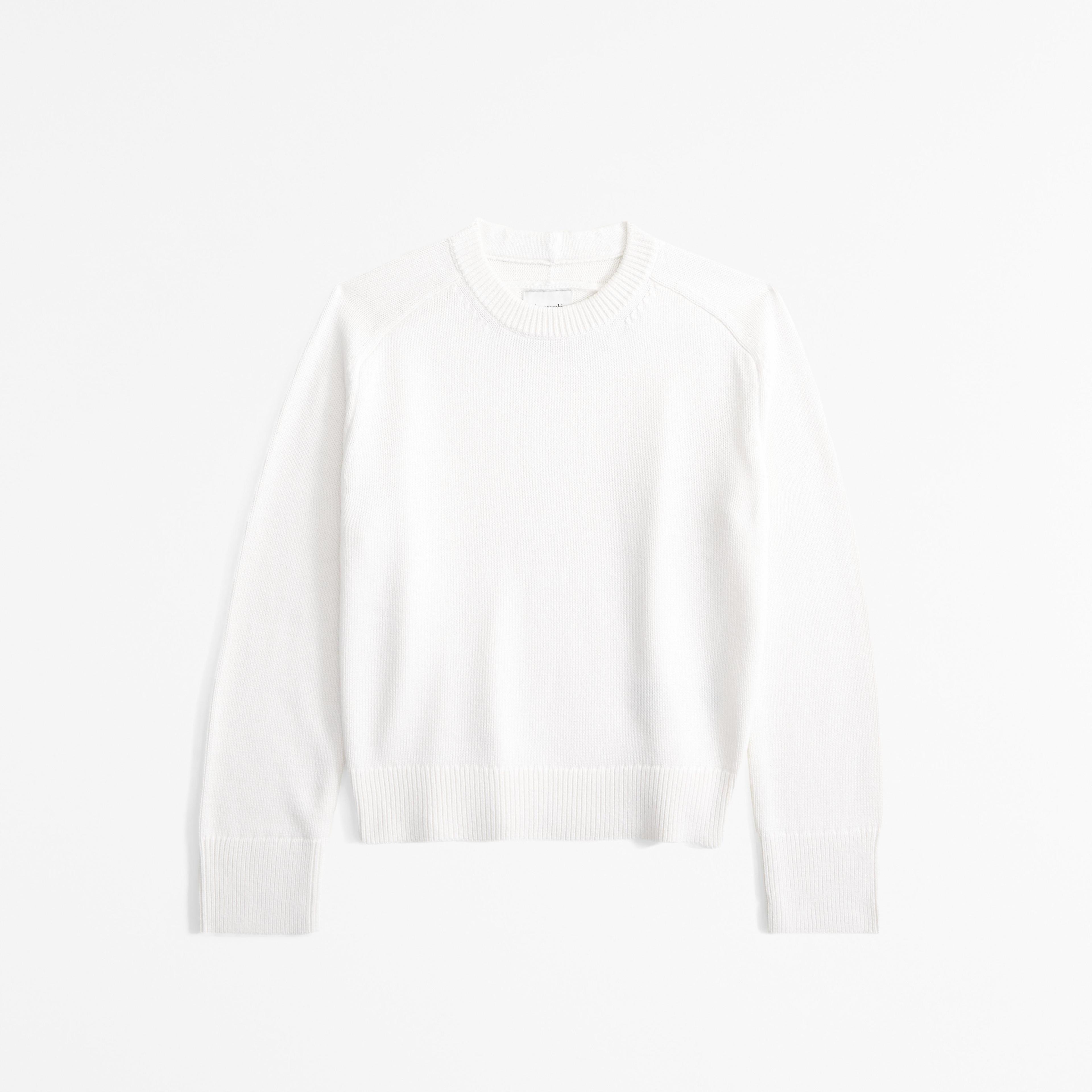 The A&F Madeline Cotton-Blend Crew Sweater Product Image