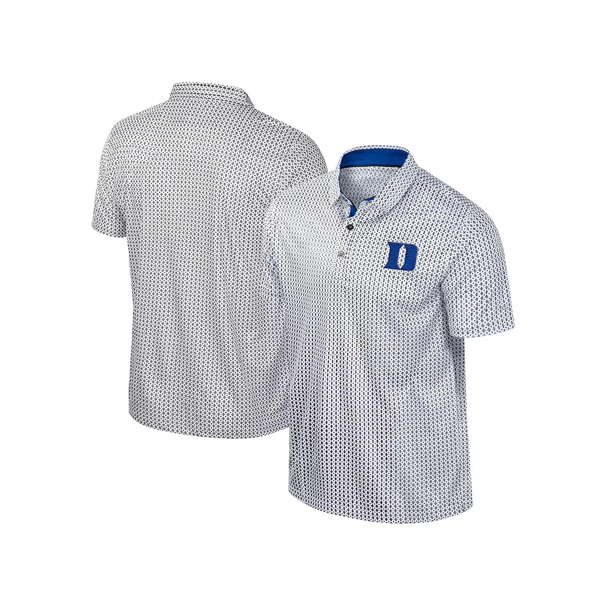 Men's Colosseum Black Duke Blue Devils Big & Tall Marty Rival Polo, Size: 3XLT Product Image
