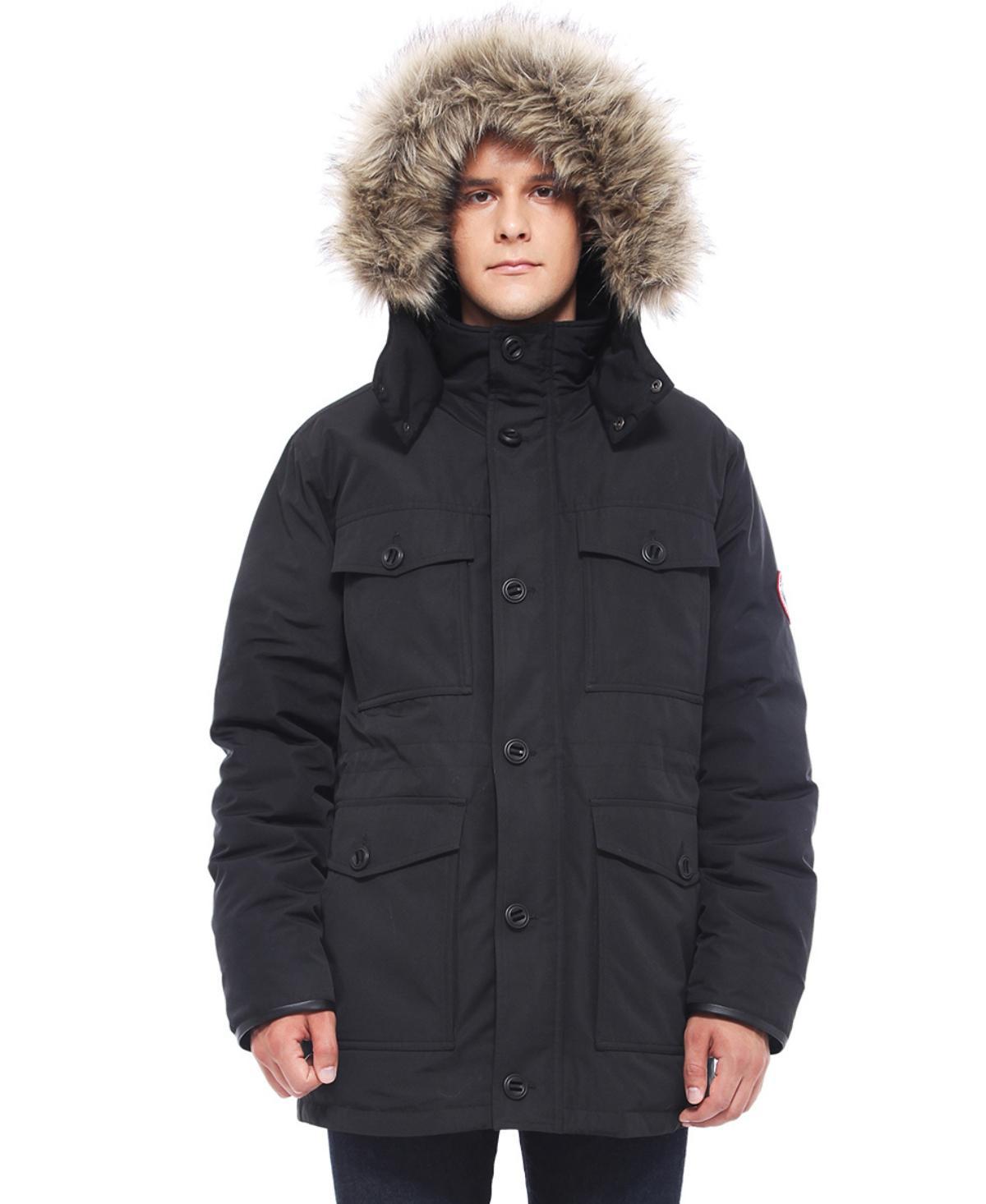 Rokka&Rolla Mens Parka Jacket with Detachable Trim Product Image