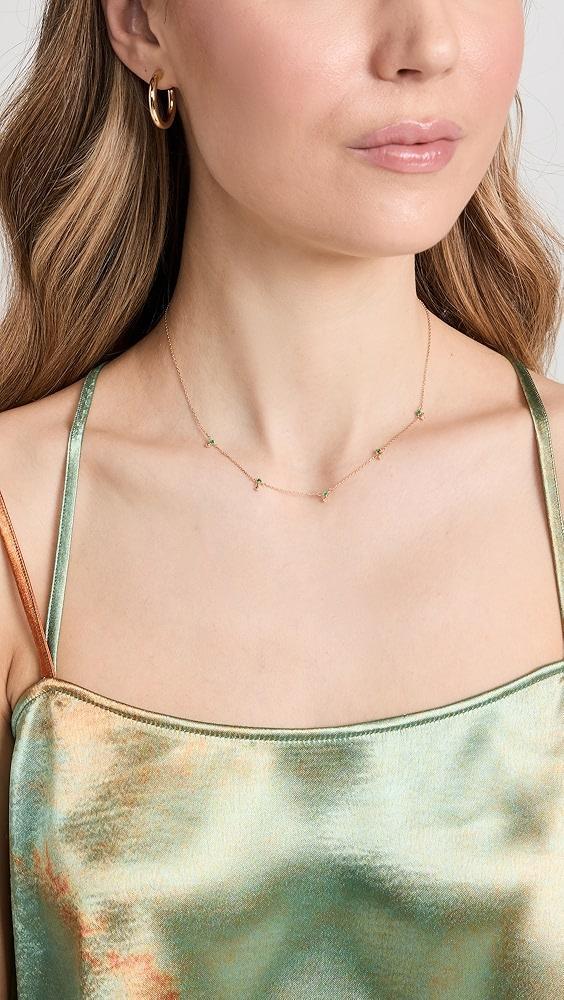 Adina Reyter 14k Diamond Drop Station Necklace | Shopbop Product Image