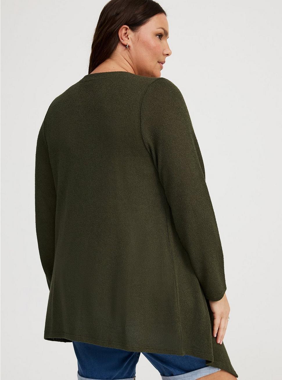 Drape Front Hacci Cardigan Product Image