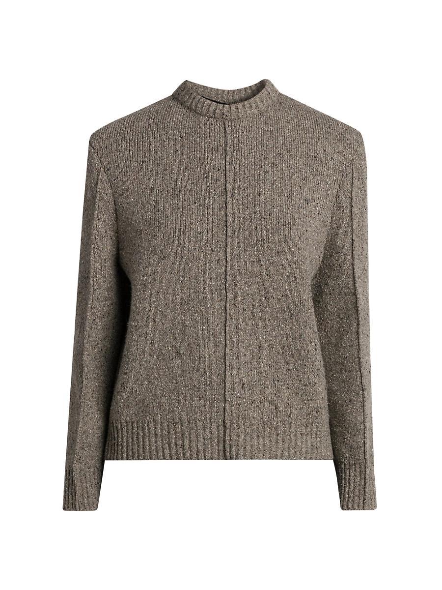 Womens Wool Tailored Sweater Product Image