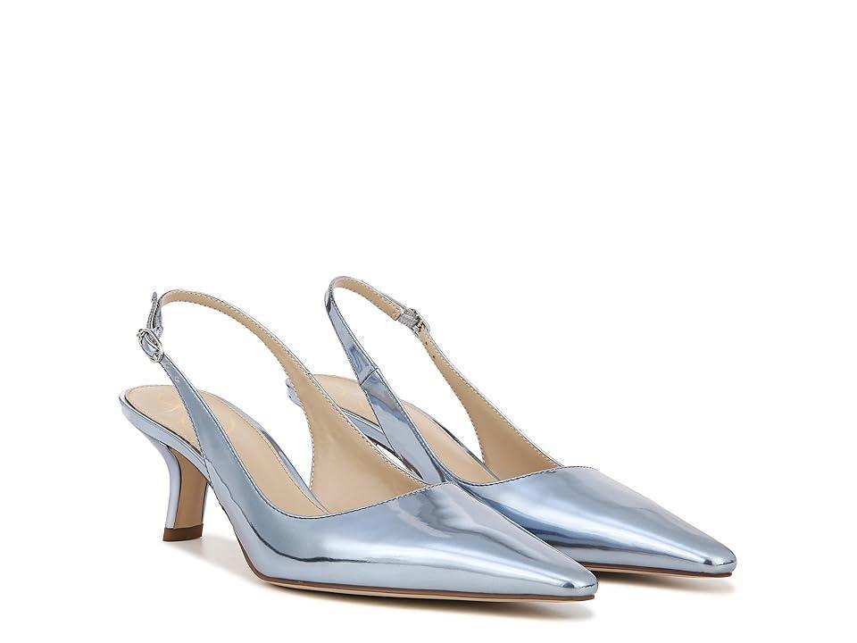 Womens Bianka 60MM Metallic Leather Slingback Pumps Product Image