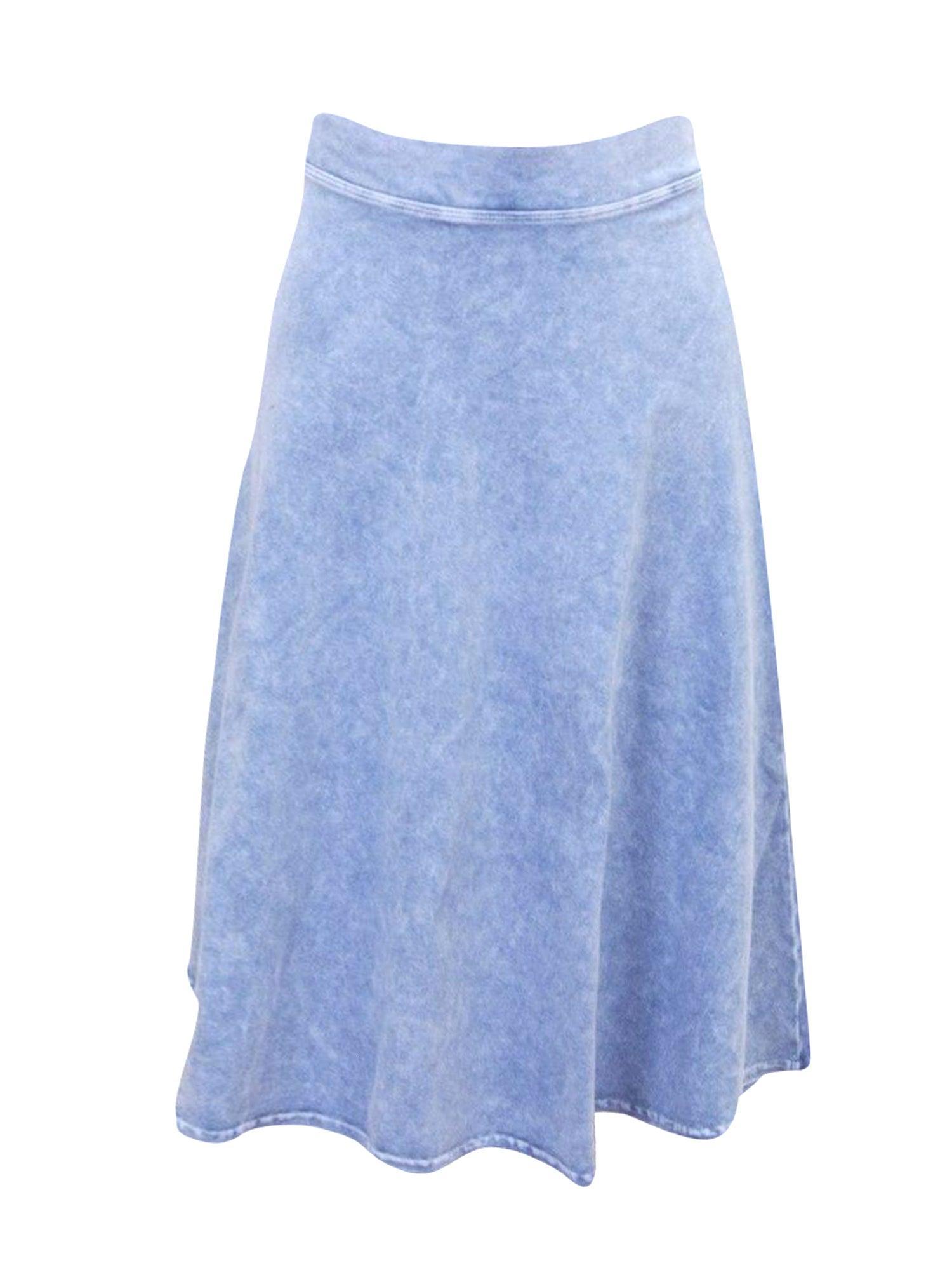 Hard Tail Easy Flare Knee Skirt W-646 Product Image