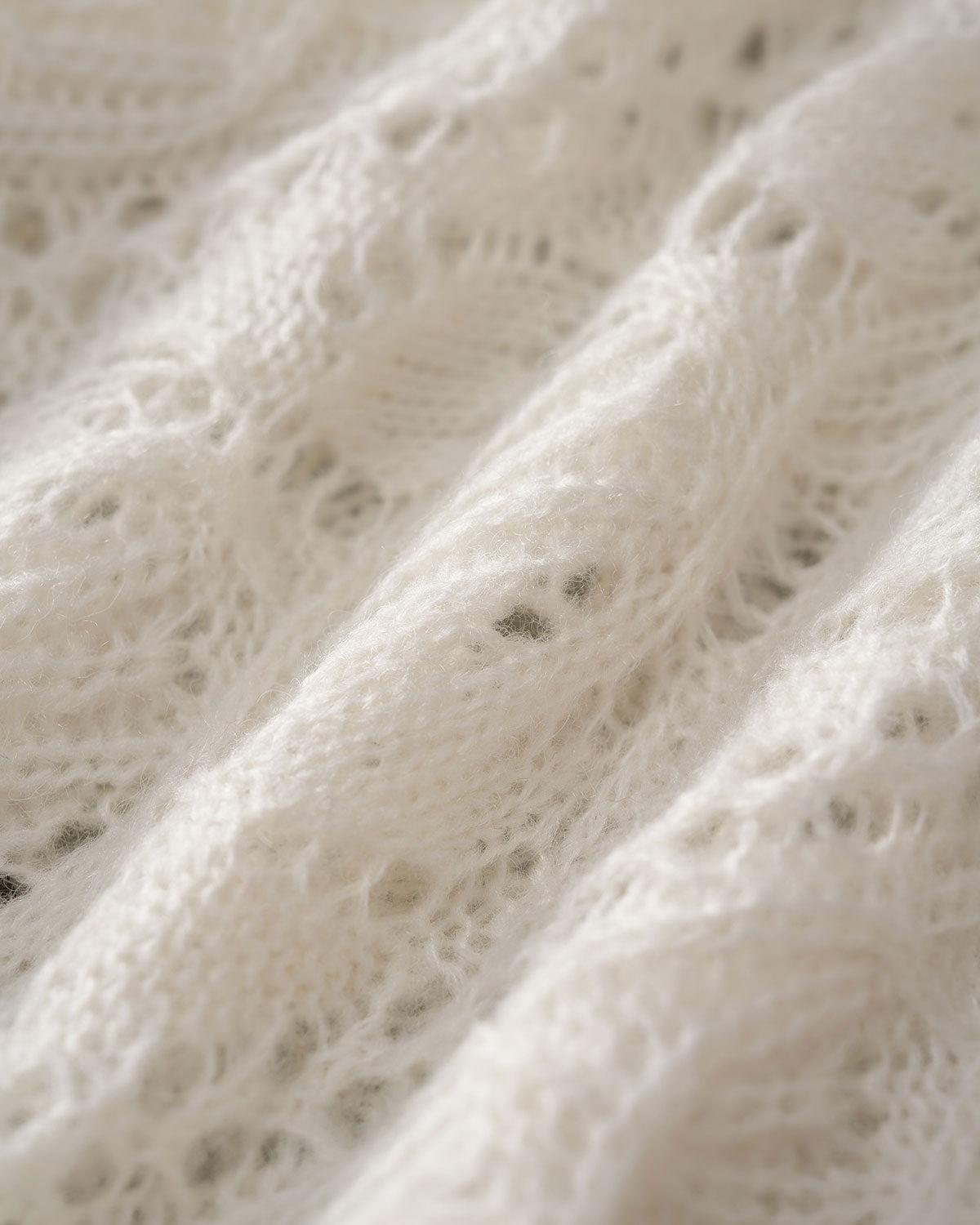 Beige V Neck Single Breasted Cardigan Product Image