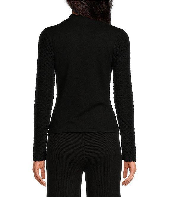 Lucy Paris Dune Bubble Mock Neck Long Sleeve Top Product Image